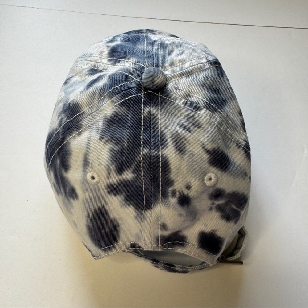 NWT Aerie Baseball Hat Cap Tie Dye Blue White 100% Cotton OS - Picture 6 of 13